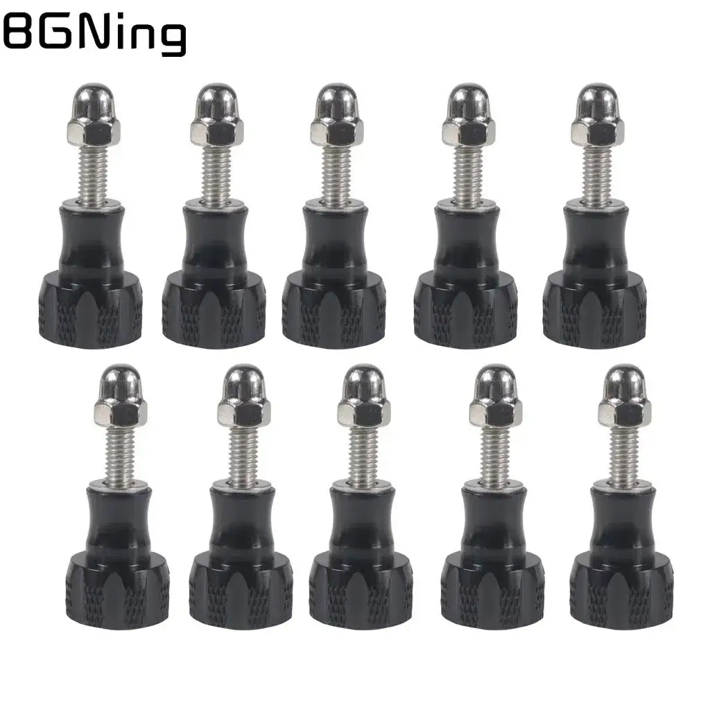 10 pçs m5 parafuso de alumínio polegar botão parafuso para gopro 13 12 insta360 x4 handhold vara montagem monopé tripé adaptador fix parafuso