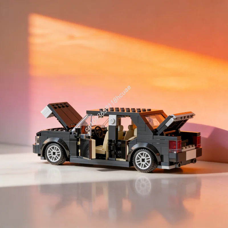247 Pezzi MOC Creator Expert Modello di Limousine Hyundai Equus, Blocchi da Costruzione, Giocattolo Educativo, Regalo di Natale, Idea Creativa
