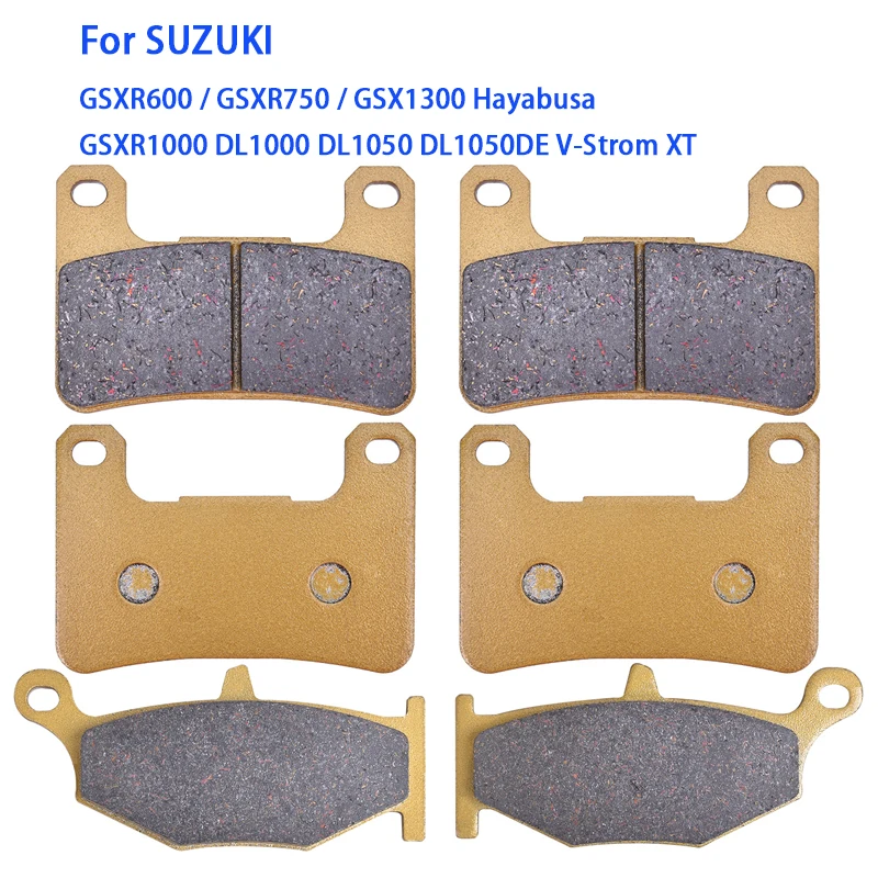 Motorcycle Front Rear Brake Pads For SUZUKI DL1000 DL1050 XT V-Strom GSXR600 GSXR750 GSXR1000 DL GSX1300 GSXR 1000 1050 600 750