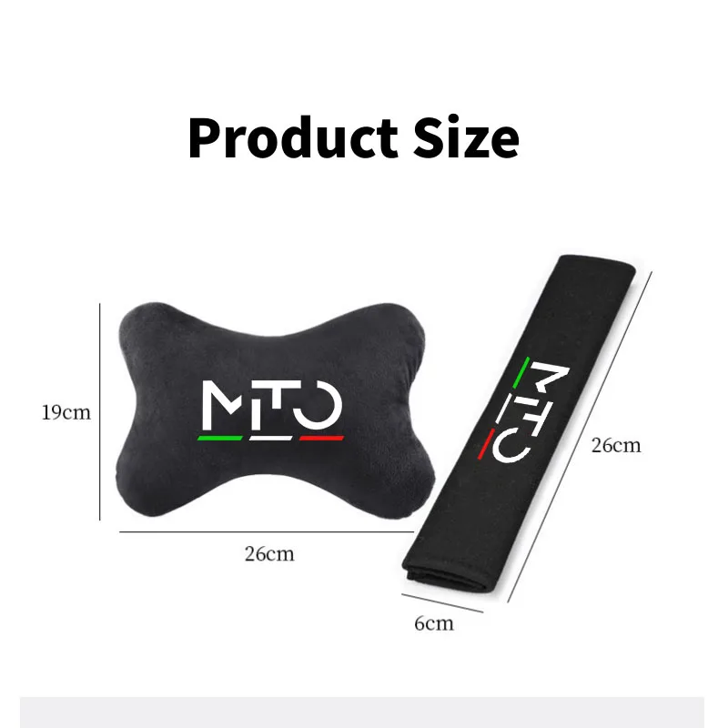 Car Seat Belt Shoulder Cushion Pad Protection Headrest Restraint Neck Support Pillow for MITO Auto Accessories