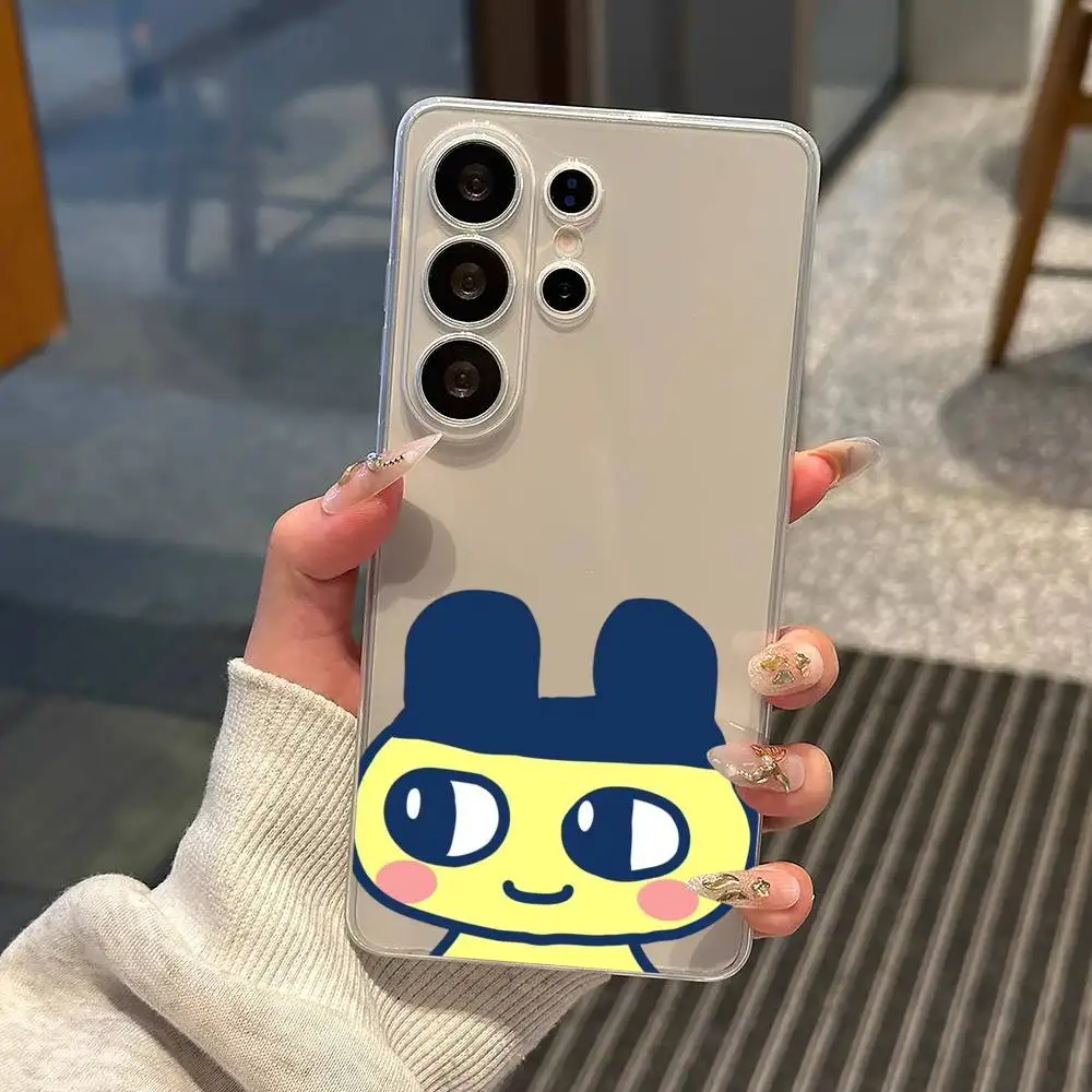 T-Tamagotchi Cute Game Phone Case For Samsung S25,S24,S21,S22,S23,S30,Ultra,S20,Plus,Fe,Note,10,9,5G Transparent