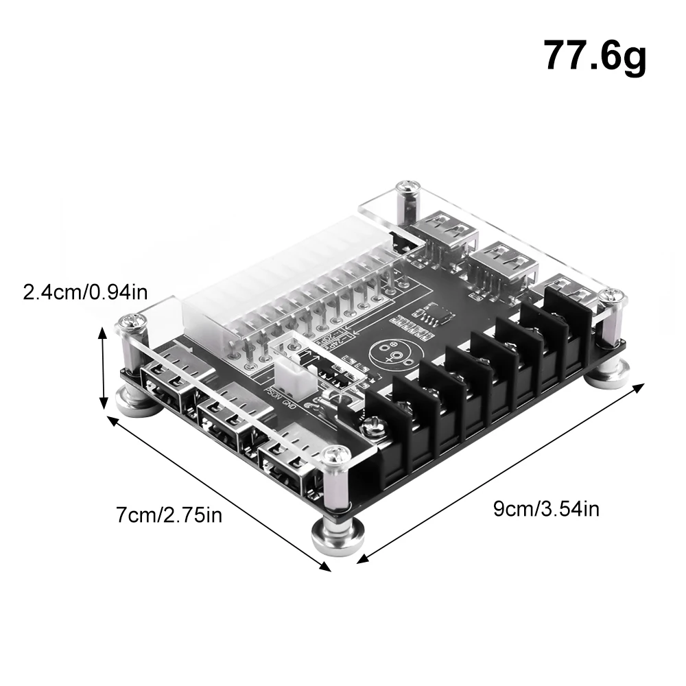 Zasilacz obudowa komputera ładowarka biurkowa USB 24 pinów ATX płytka przyłączeniowa przybierania mocy moduł zasilania okablowanie wyjściowe