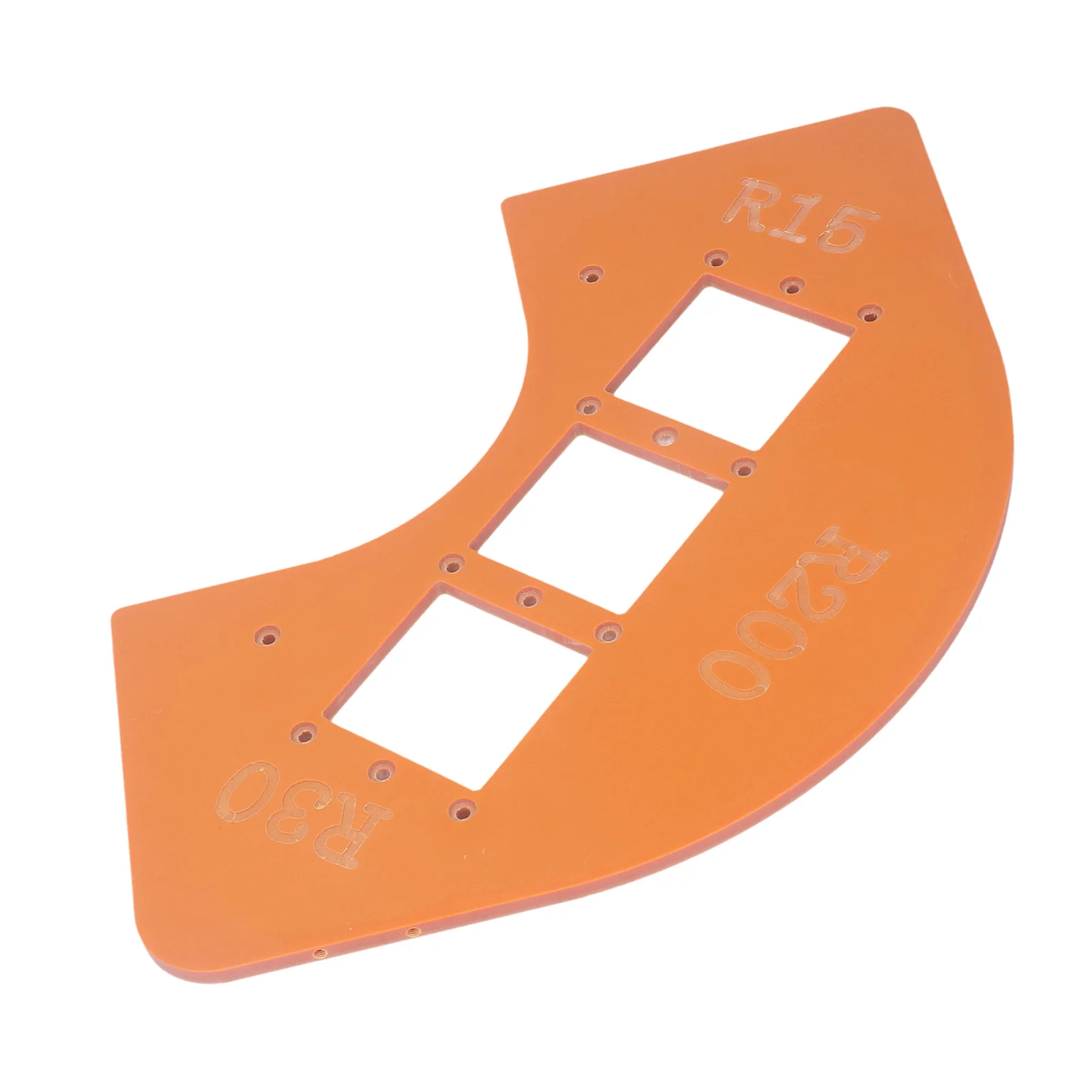 Gabarit de routeur de rayon, calcul de travail, guide de rayon pour armoire, coins de garde-robe, trous de commutation, R15, R30, R100, R200