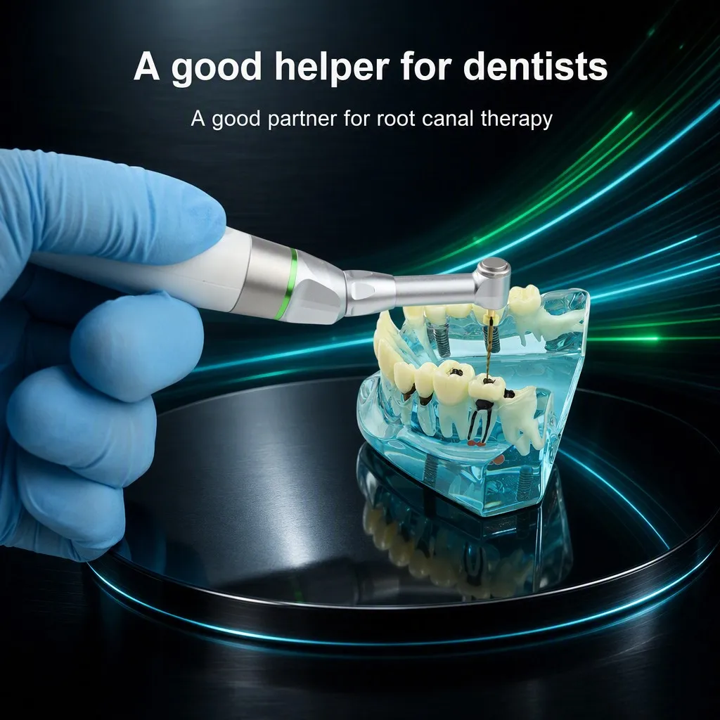 Endodontic Motor with Apex Locator 16:1 Contra Adjustable Angle Dental Handpiece for Root Canal Treatment