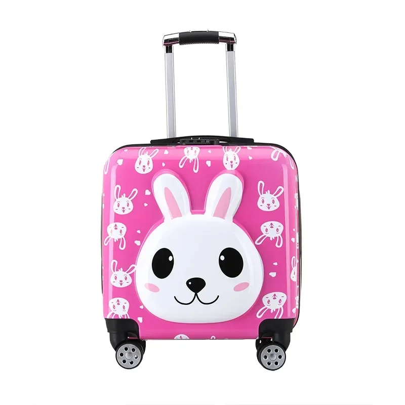 18 Inch Bagage Boarding 3d Cartoon Koffer Universeel Wiel