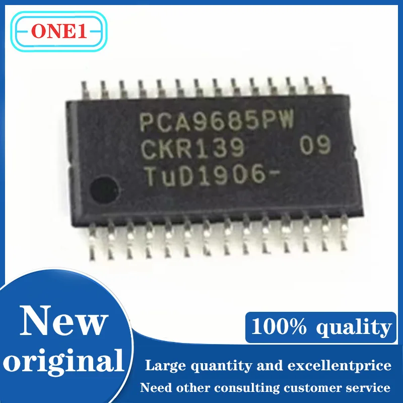 1PCS/lot New original PCA9685PW, 118 TSSOP-28 I2C 5V voltage source LED controller chip