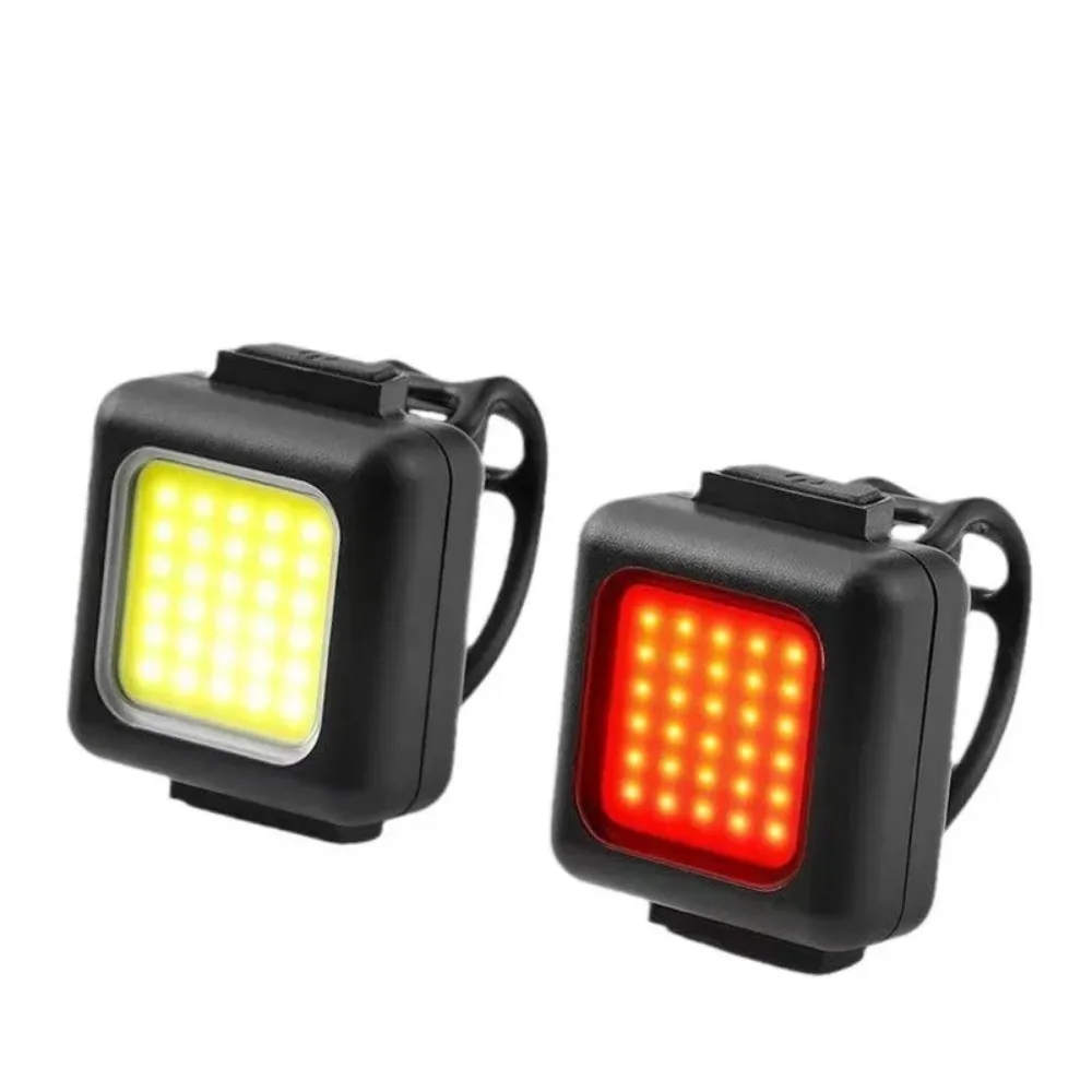 Mini Front/Rear Lights for 250mAh Rechargeable LED High Visibility Taillight Bicycle Front Fork Light Hiking WEST BIKING Cycling