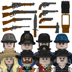 Mini figurines d'action de dessin animé pour enfants, blocs de construction du jeu Rick RDR2, Western Cowboy Police, jouets pour enfants, cadeaux de Noël