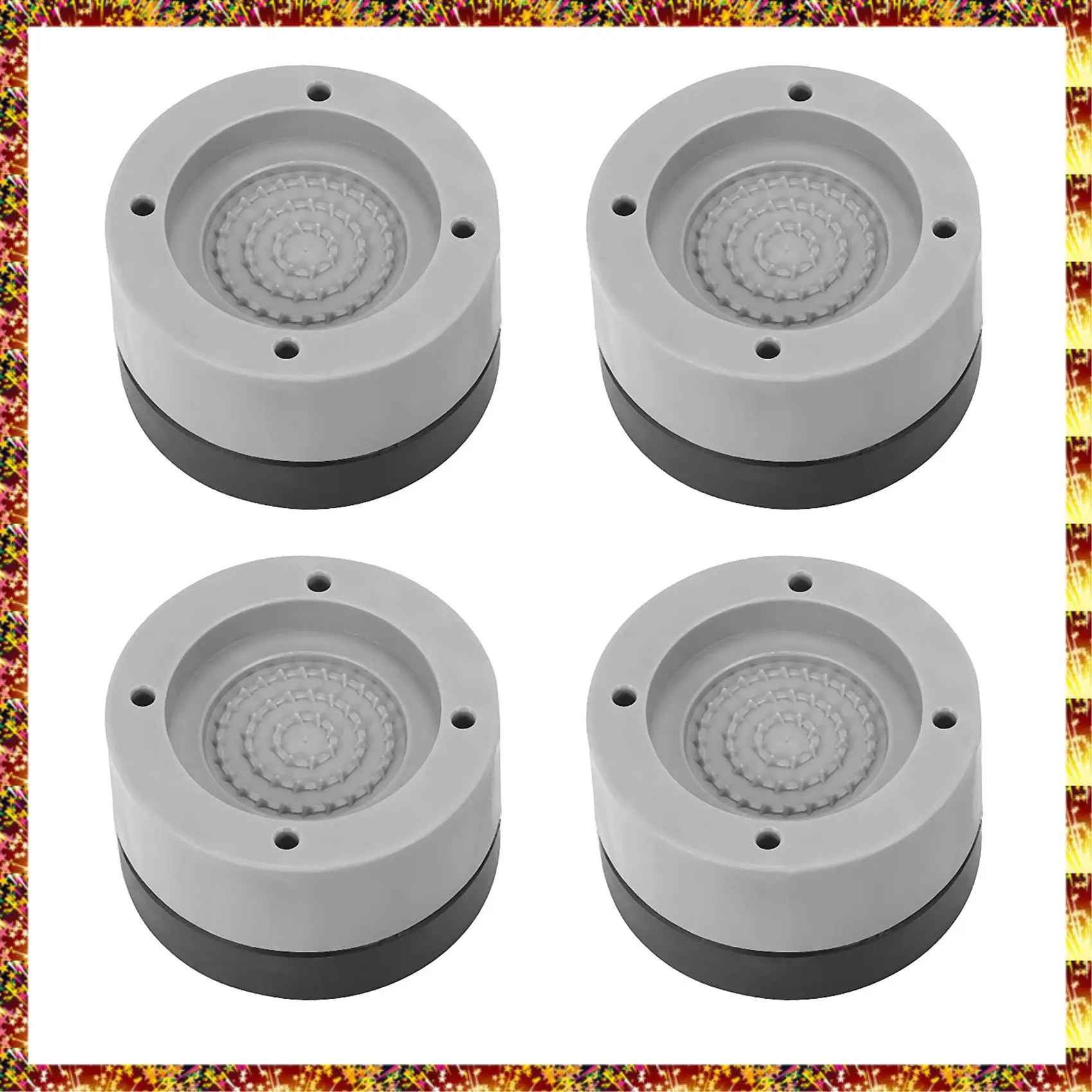 AGOUP 12 قطعة/المجموعة/المجموعة منصات مضادة للاهتزاز المطاط الحد من الضوضاء الاهتزاز المضادة للمشي القدم جبل للغسالة