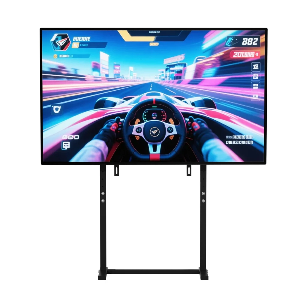 Unho No Drill Mobile TV Stand, Height Adjustable for 32-85 Inch LED LCD Screens, VESA 600x400mm, 40kg/88lbs, Gaming Monitor