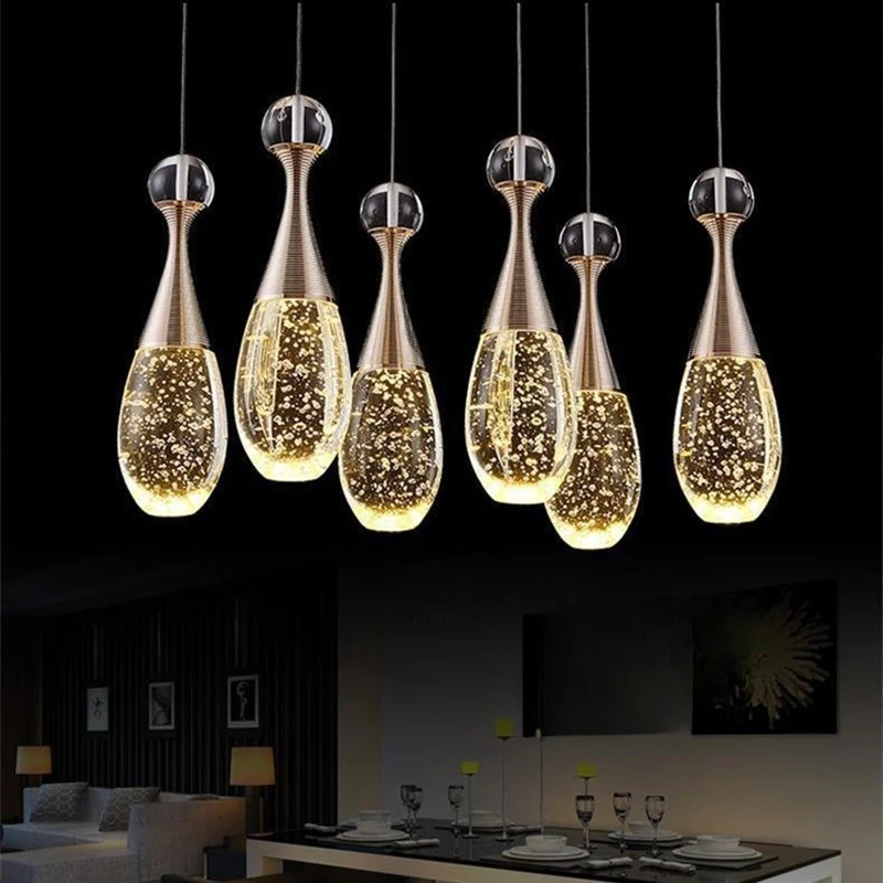 

Morden Crystal Pendant Lights Bedside lamp Restaurant Decor Indoor Lighting Dining Table Kitchen Island Chandelier LED