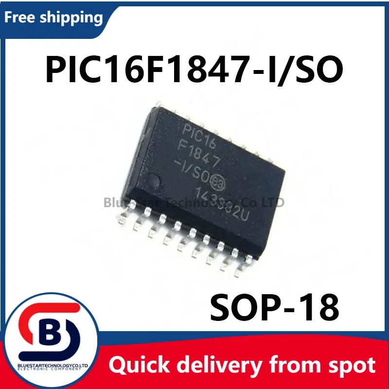 Free Shipping 2-10pcs/lots PIC16F1847-I/SO PIC16F1847 16F1847 SOP18 Quick delivery from spot