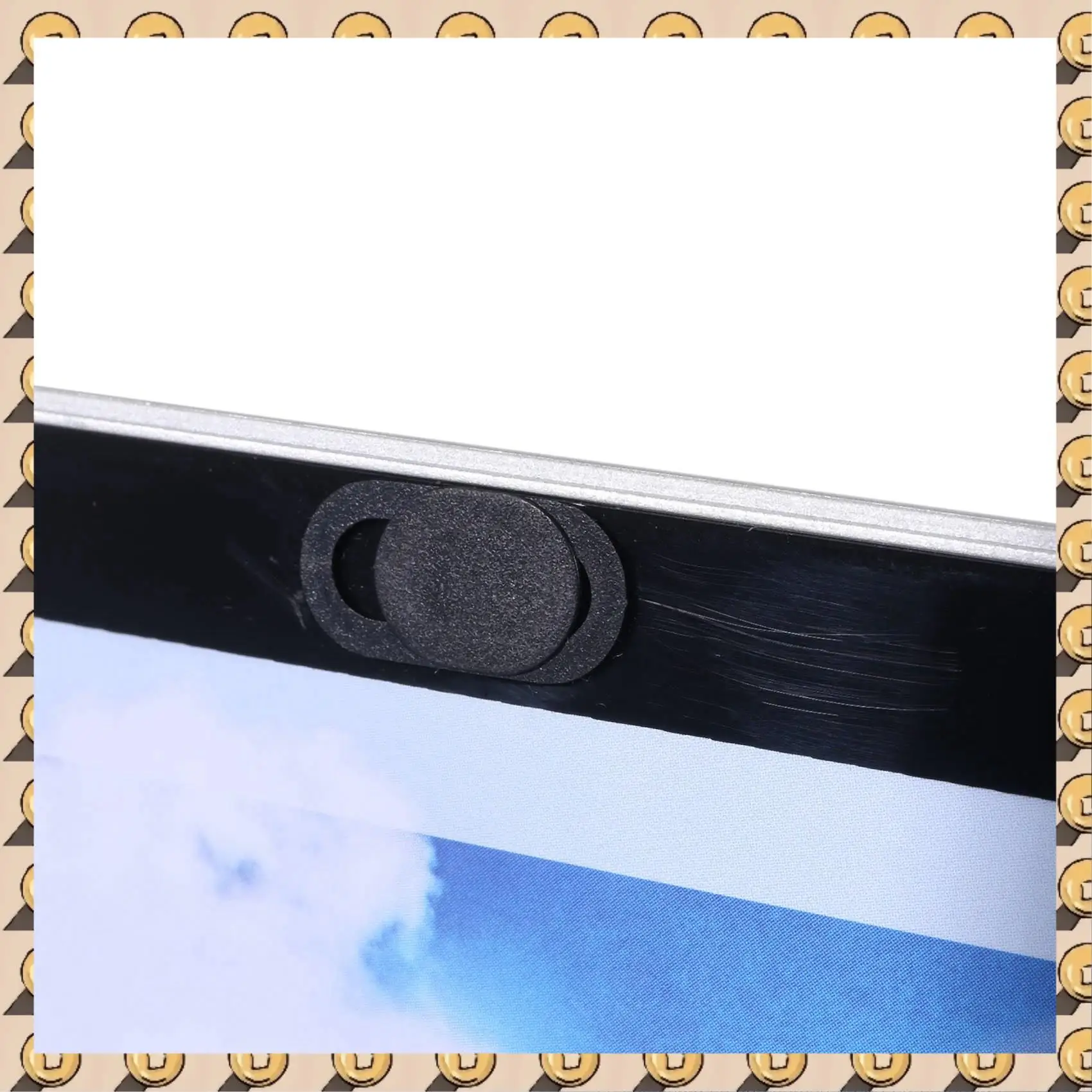 A003 6 шт. пластиковые наклейки на щиток для камеры ноутбук Планшетный ПК мобильный анти-хакер подглядывающая защита конфиденциальности черный