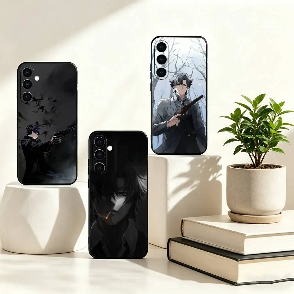 A-Anime Fate Emiya Kiritsugu Phone Case Black Silicone Soft For Samsung Galaxy A73,A72,A71,A70,A53,A52,A51