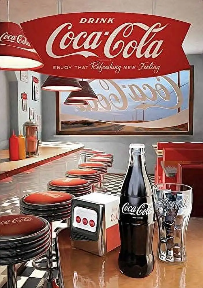 Tin Sign Vintage Chic Art Decoration Poster Drink Coca & Cola for Store Bar Home Cafe Farm Garage or Club 12
