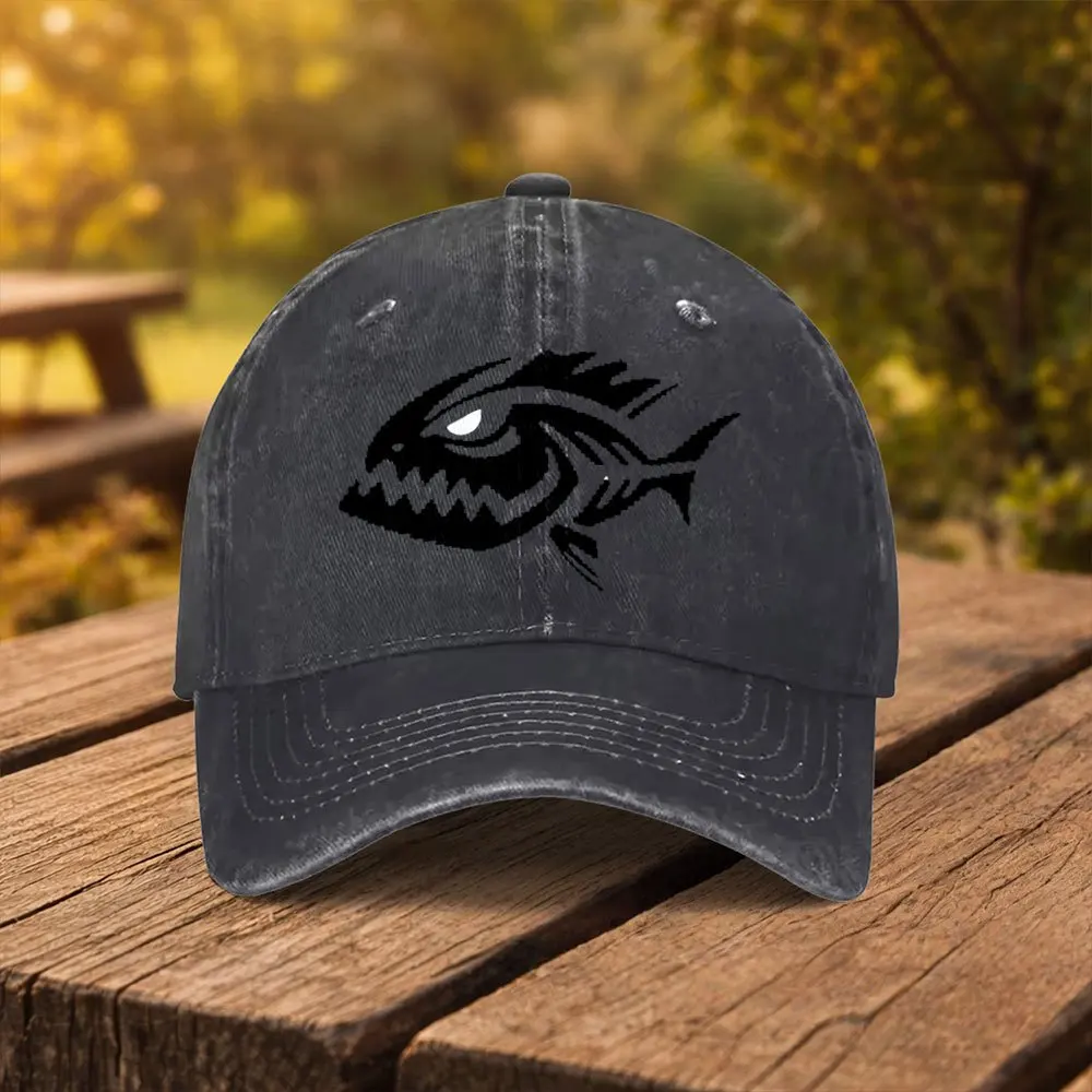bone-de-beisebol-com-estampa-de-piranha-e-caveira-unissex-estilo-bico-de-pato-ideal-para-esportes-ao-ar-livre-fitness-viagens-e-passeios-multiuso