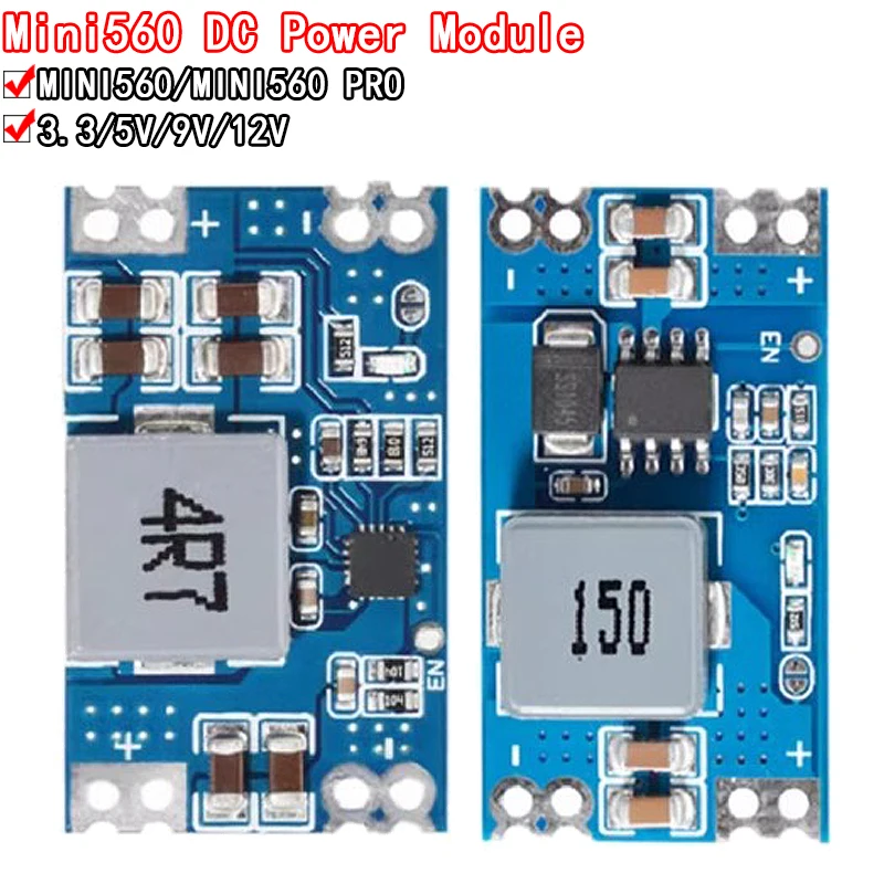 Mini560 5A High Efficiency Output 3.3V 5V 9V 12V Step Down DC-DC Converter Voltage Regulator Buck Stabilized Power Supply Module