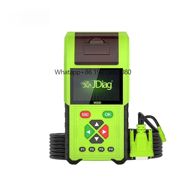 

Newest JDiag M200 Motorbike Scanner Full Version With Data Printing Injector Testing Function Motorcycle Scanner