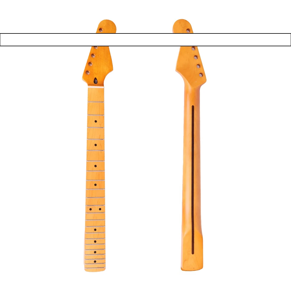 

22 Frets ST Guitar Neck Satin Finished Canada maple for Stratocaster style Electric guitar Parts Replacement