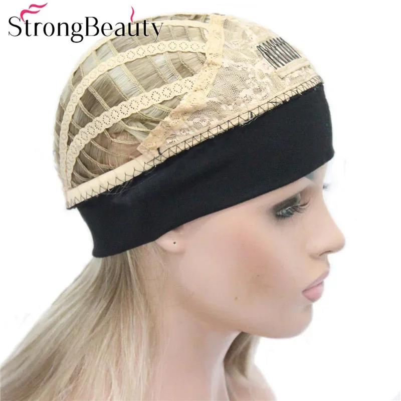 StrongBeauty Long Headband Synthetic Wigs 3/4 Half Hair Straight Lady Wig