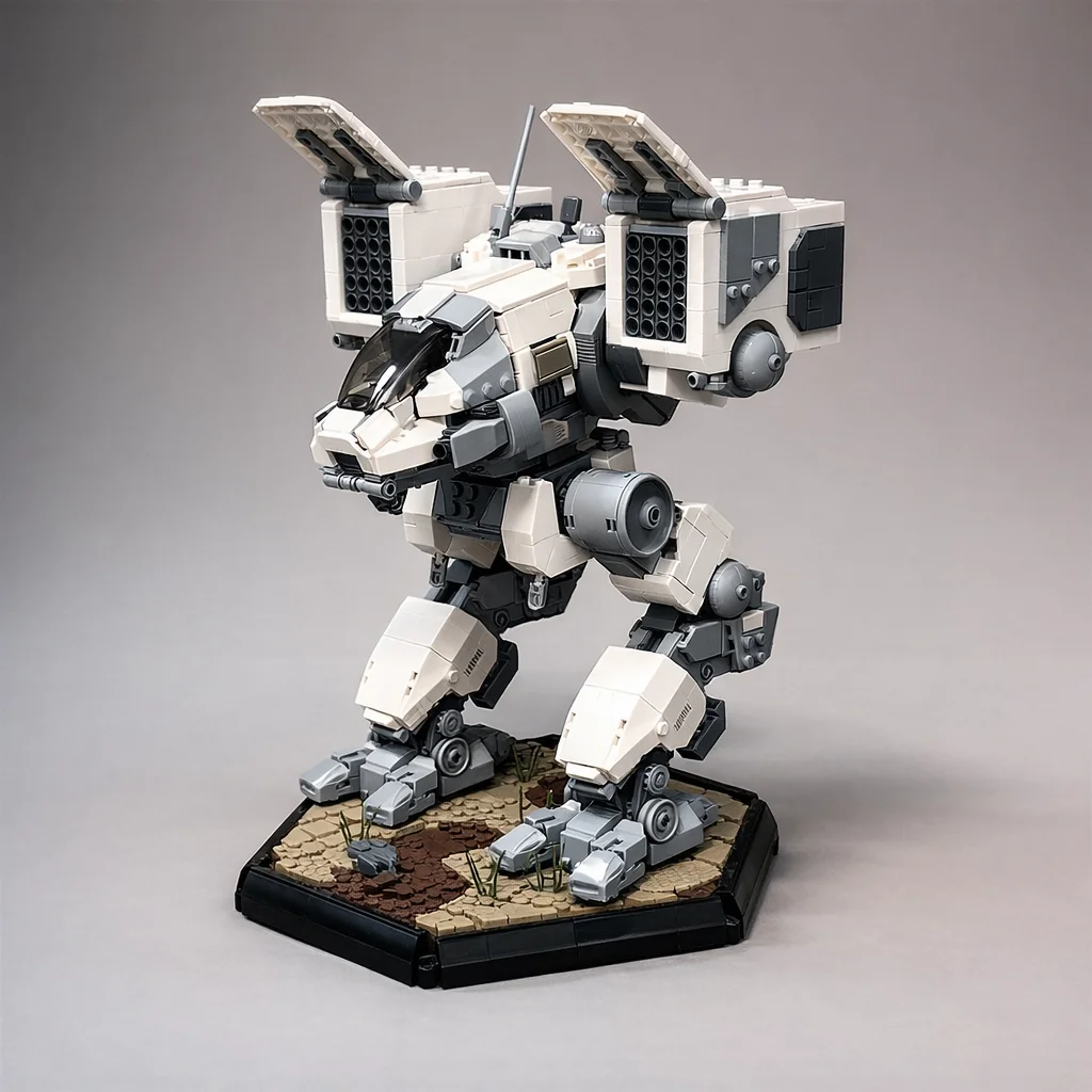 

Конструктор MOC: Штурмовой Мех-Солдат, Выстреливающий Боевой Мех, Сборная Модель из Кирпичиков, Подвижный Боевой Робот, Подарок