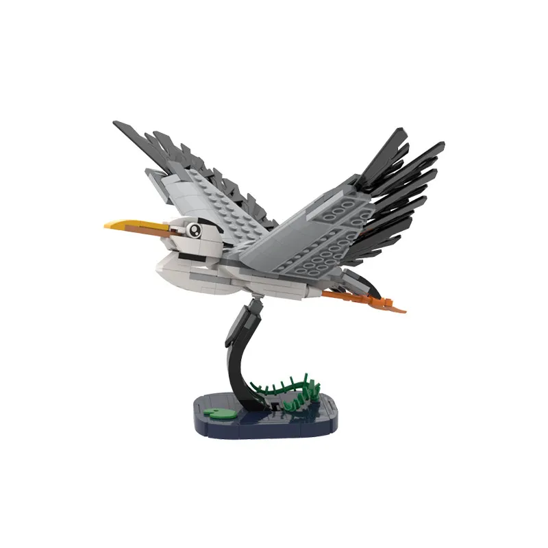 MOC-77108 Westliche Tiere Vogel Fasan Eisvogel Tauchender Rotkehlchen Kleine Partikel Montage-Bausteine Modell-Puzzle Spielzeug Geschenke – Detail 5