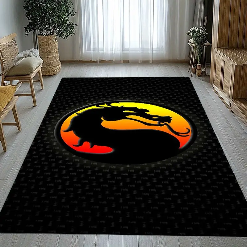Fighter Mortal Kombat Game Movie Soft Non-Slip Large Area Rug for Living Room,Bedroom Playroom Carpet Mat for Sofa,Home Decor