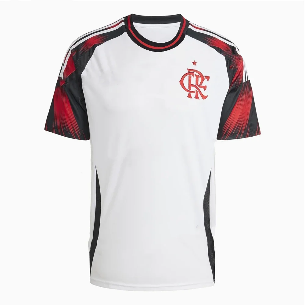 

2025 Mens Flamengo Away Short Sleeve Football Shirt Youth Kids Training Soccer Oversized Uniform Breathable Unisex Jersey 25-26