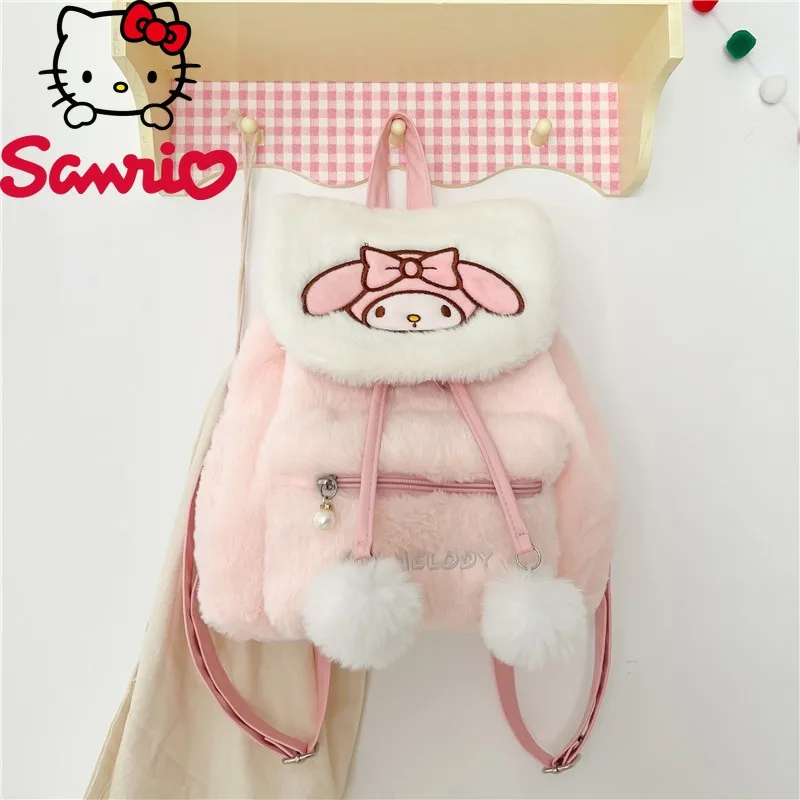 

Sanrio Cartoon Hello Kitty Kuromi Cartoon Pattern Shoulder Bags Sweet Cute Women's Backpacks Crossbody Handbag