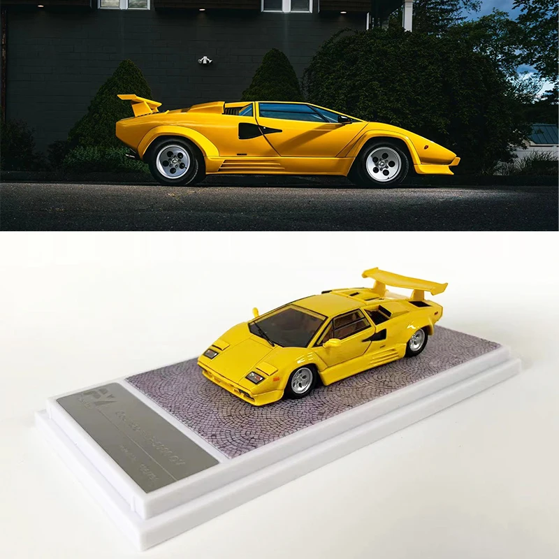 

Finclassically 1:64 Model Car LP5000 Alloy Die-Cast Sport Vehicle Collection - Yellow