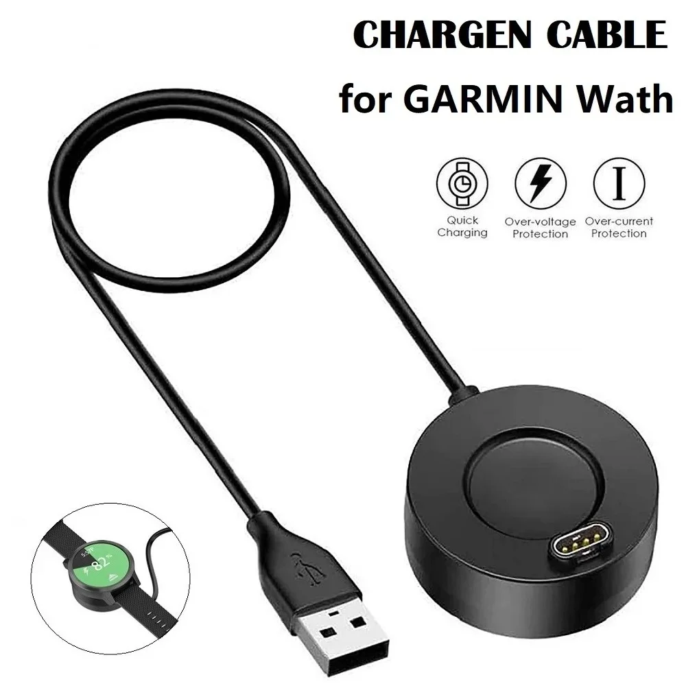 Ladekabel für Garmin Forerunner 165 265 255 965 955 245 158 55 Venu 2 Plus Tactix 7 Pro Swim 2 Smartwatch USB-Ladestation