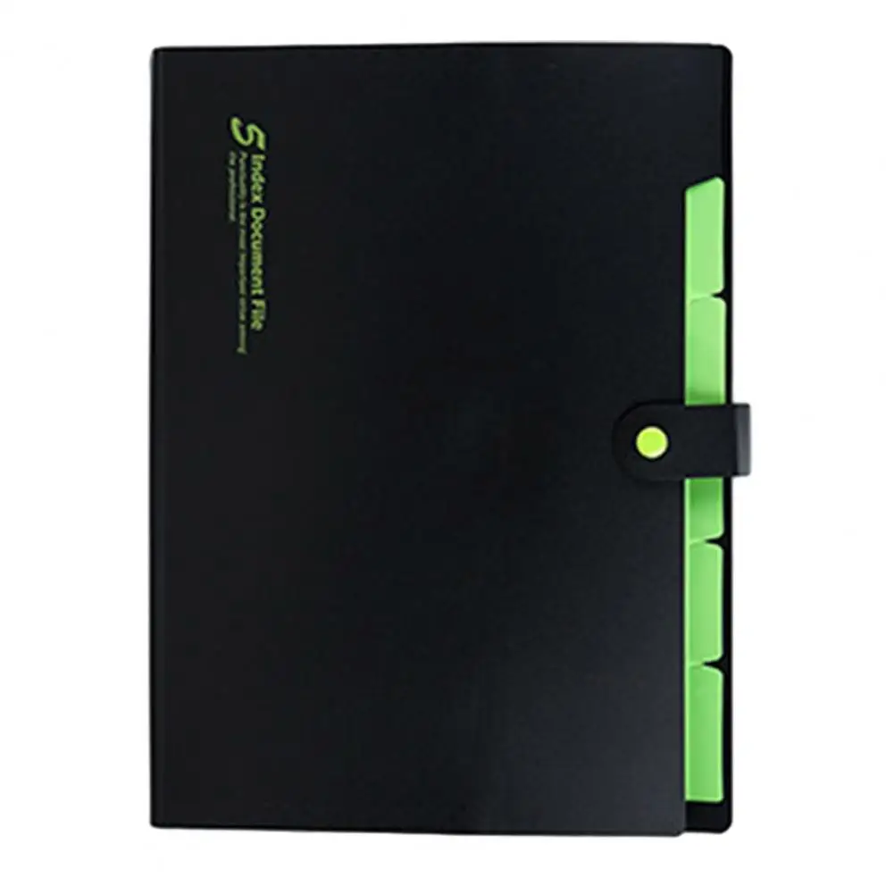 Heavy-duty File Storage Portable Accordion Folder with Bungee Closure Secure File Pouch Expanding Paper Organizer for Home