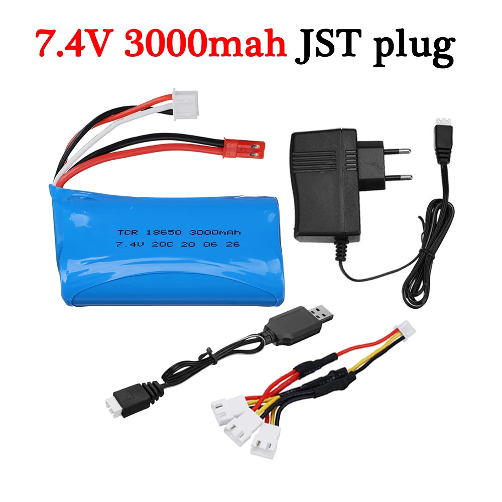 2S 7,4 В аккумулятор RC игрушки Вертолет Грузовик Лодка Запчасти 3000 мАч 7,4 В аккумуляторы для SYMA F1 BR6802 UD1601 UD1602 SG1603 SG1604 RC Car
