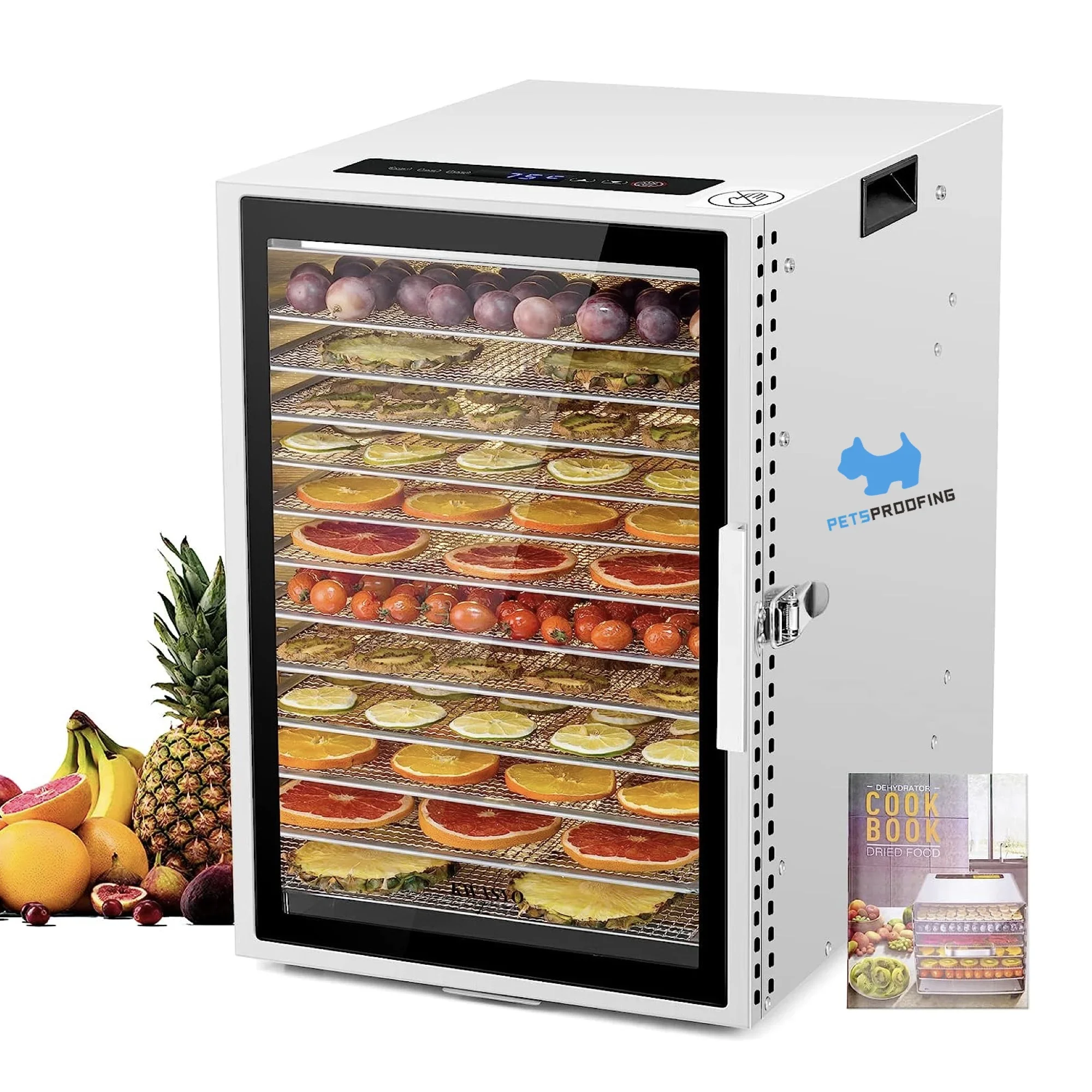 Digital Commercial Food Dehydrator Fruit Drying Oven Commercial Vegetable Dryer Machine Fruit Dehydration Machinery for Sale