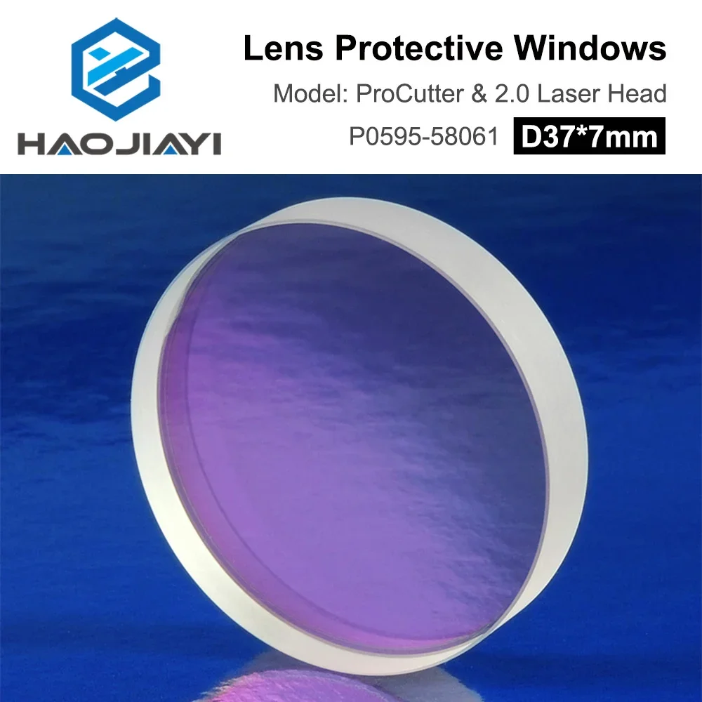 PRECITEC Lens Protective Windows D37x7 P0595-58601 Original Lenses for Fiber Laser ProCutter /2.0 Head 30KW Optical Silica Glass