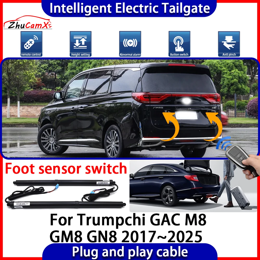 ZhuCamX Automatic Lifting kit Opening Trunk Intelligent Electric Tail Gate Lift Tailgate for Trumpchi GAC M8 GM8 GN8 2017~2025