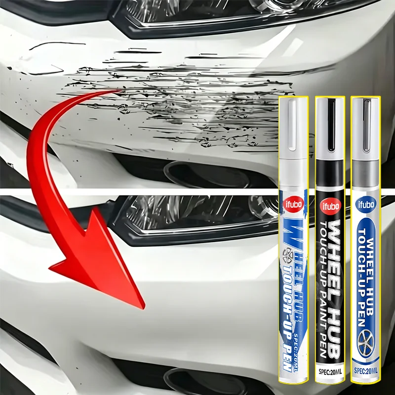 IFUBO Wheel Hub Touch-Up Paint Pen Scratch Repair for Car Body Rims Bumper Auto Paint Pen 20ml