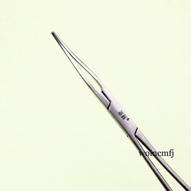 Pinzas hemostáticas curvadas, instrumentos quirúrgicos de acero inoxidable importados, herramientas médicas, hemostáticas de 16cm