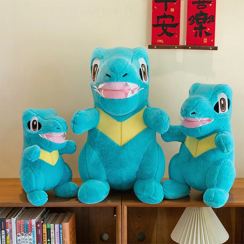 

Популярная плюшевая игрушка Kawaii Pokemon Totodile, мягкая кукла, милый крокодиловый динозавр для детей, подарок на день рождения, Рождество, мягкая кукла-животное