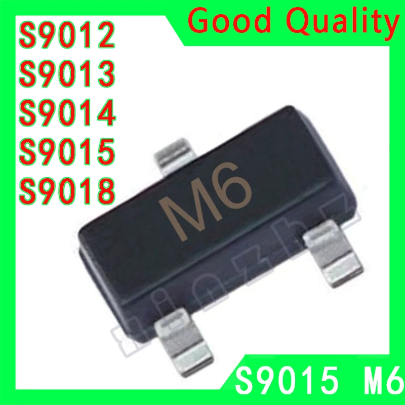 

50PCS S9015 S9012 S9013 S9014 S9018 M6 printing SMD Transistor SOT-23