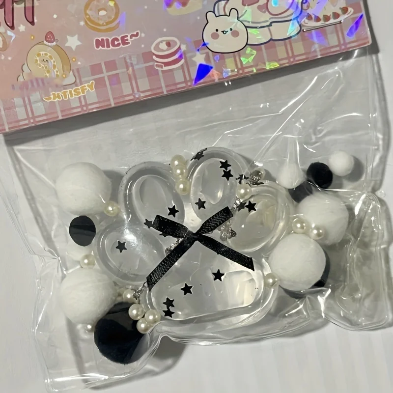 透明ソフトピンチスローリバウンドスクイーズバタフライノット猫の爪 - 装飾ビーズ付き大人用スクイーズおもちゃ - ホリデーパ