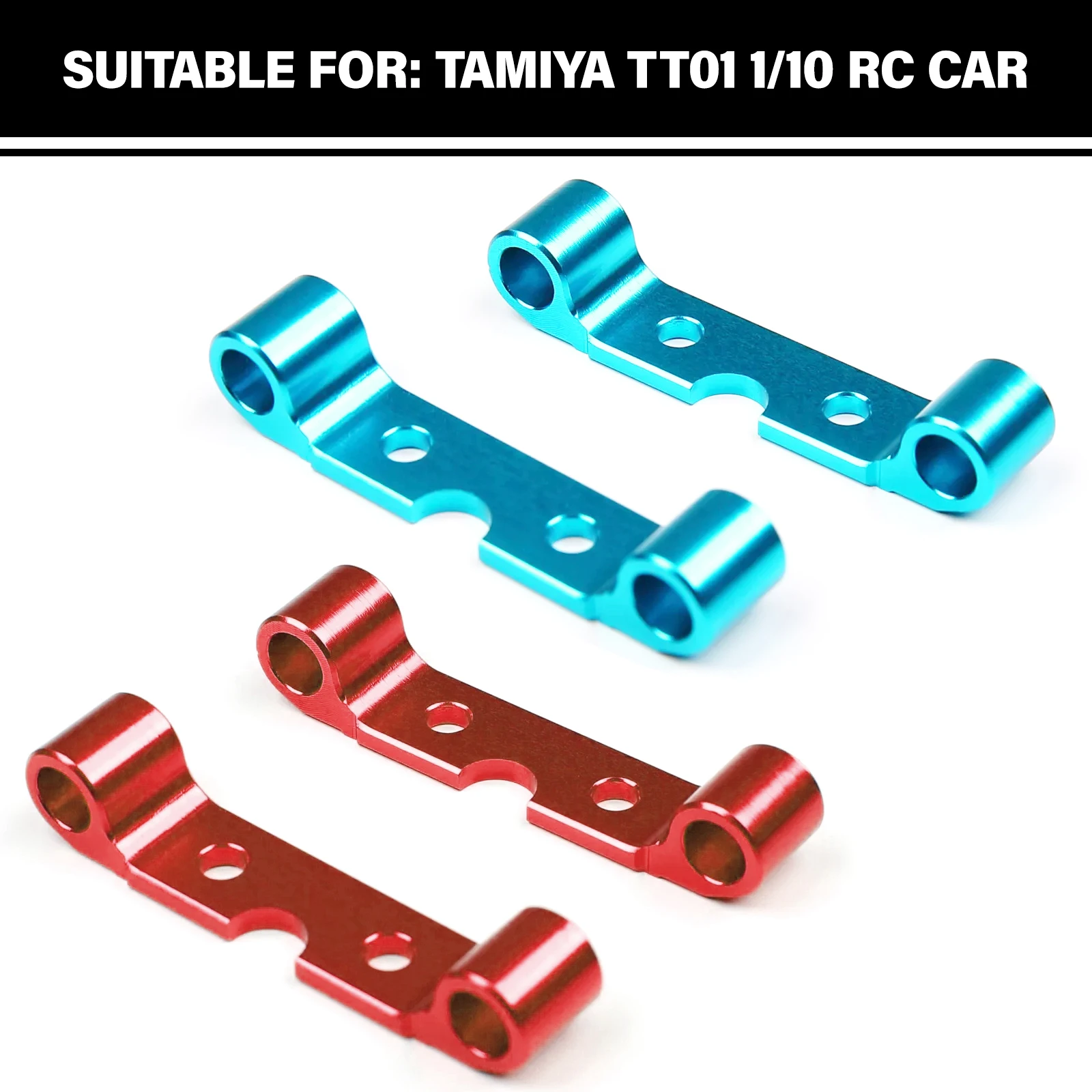 TT01 Aluminum Front Rear Suspension Arm Mount for Tamiya TT-01 RC Car