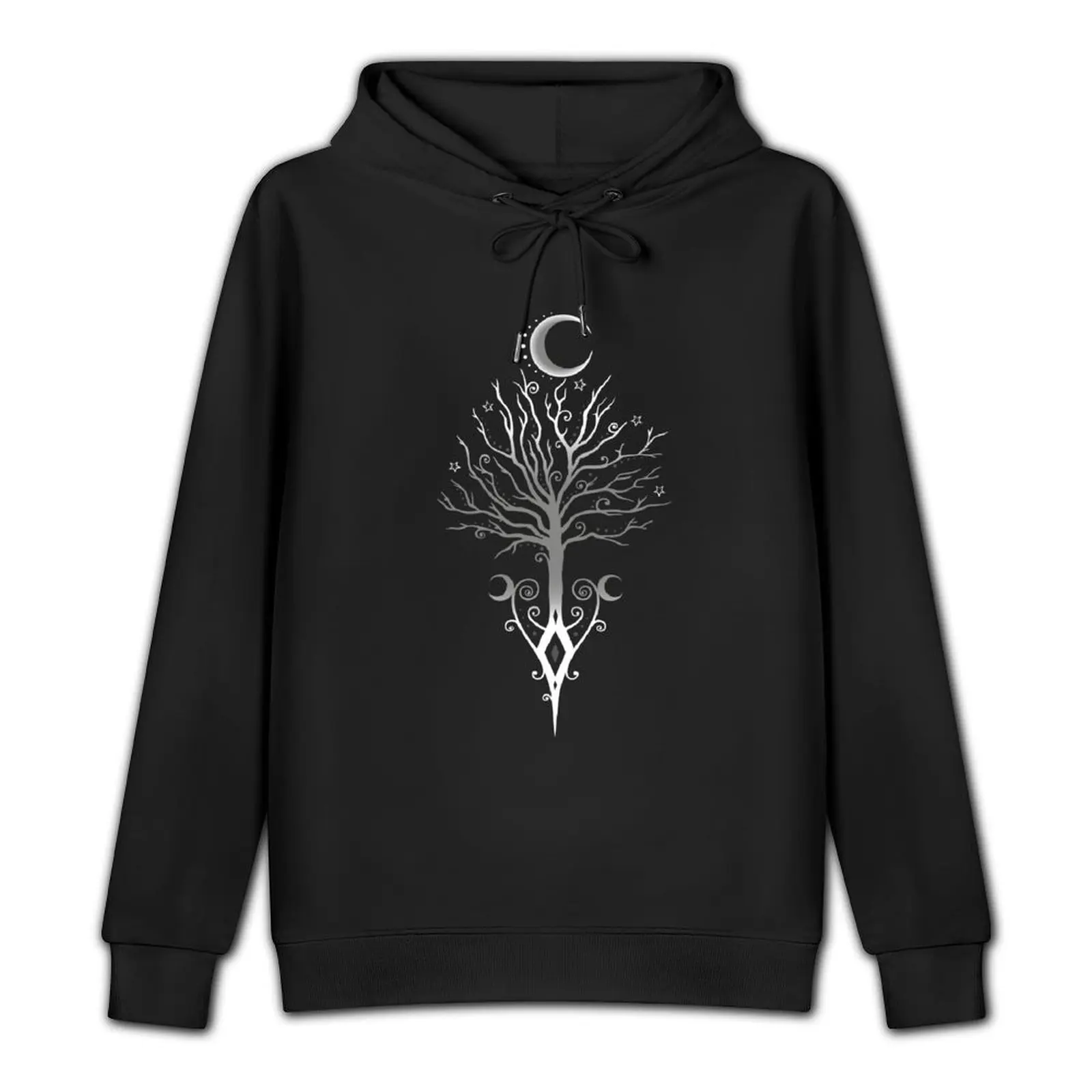 Occult Tree Moon Night Stars Pagan Wicca Pullover Hoodie korean autumn clothes blouse men wear hooded shirt pullover