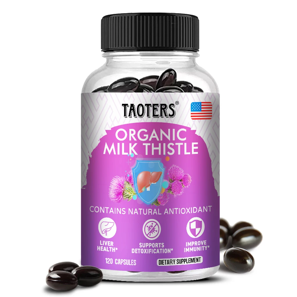 

Milk Thistle Capsules - Healthy Cholesterol and Heart, Promotes Liver Cell Regeneration, Liver Detoxifier, Improves Immunity