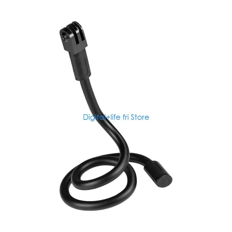 E06D Bendable Aluminum Camera Bracket Secure Grip for osmo360 Outdoor Filming Portable Silicone Mounting Base