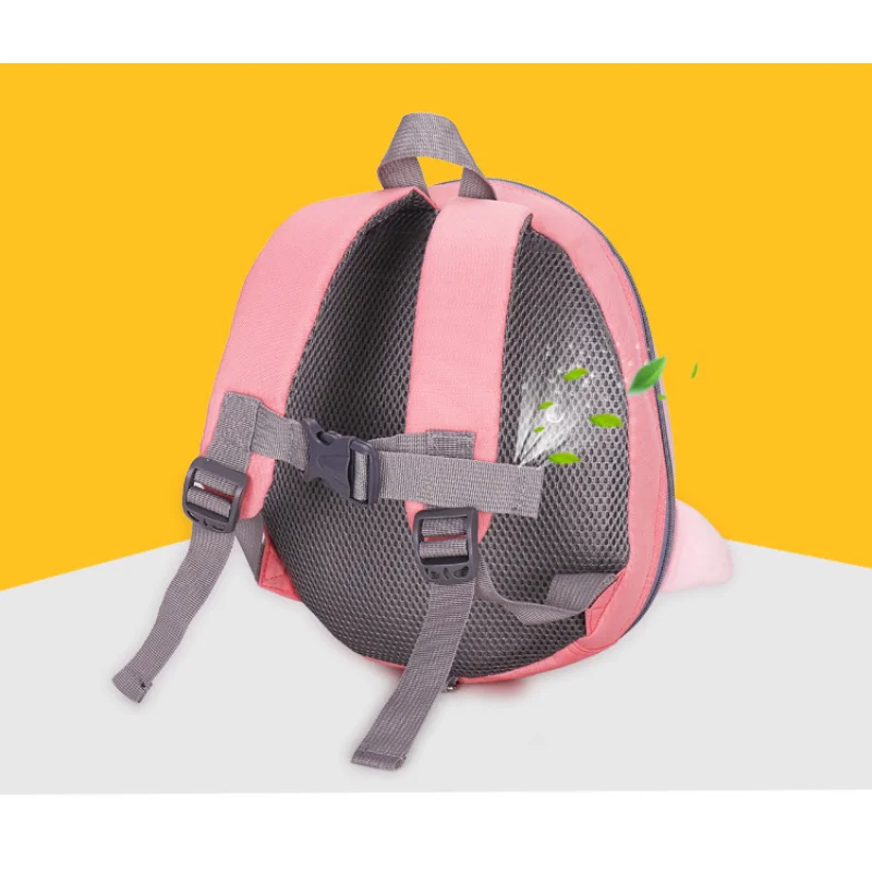 Children's School Bag Kindergarten Waterproof Student Backpacks Early Education Printed Eggshell Cartoon Backpack Anti-lost Bag