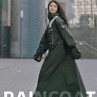 Riding Raincoat Rainstormproof Female Male Electrocar Separate Long Body Self Single Poncho Quick Dry Waterproof Rider Raincoat