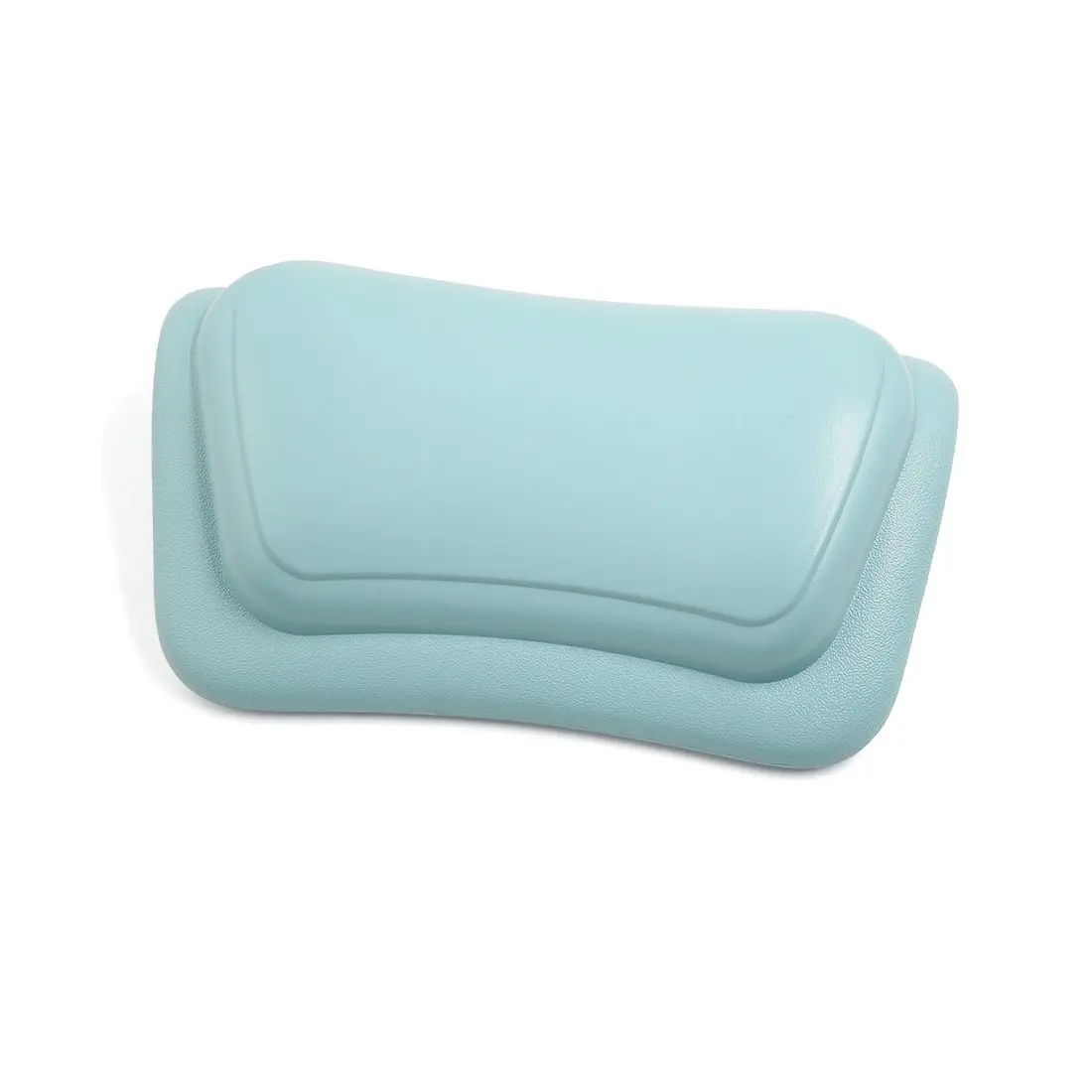 Cuscino antiscivolo in PU per uso domestico hotel SPA cuscino per vasca da bagno cuscino per collo impermeabile ventosa in silicone accessori per