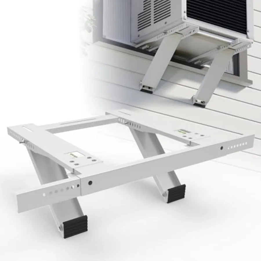 

Window AC Bracket, No Drilling AC Bracket with Non-Slip Rubber Pads, Air Conditioner Support for Window, Support Up to 200 lbs