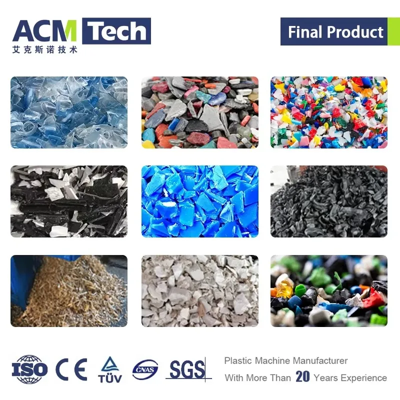 Kernkomponenten Getriebe und Pumpenabfall Kunststoffbrecher EVA-Schaumschneidemaschine Kunststoffschleifer